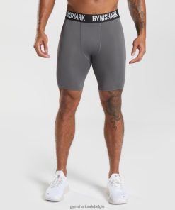Gymshark Belgie - Gymshark Element-basislaagshort silhouet grijs Heren Z6ZD641037