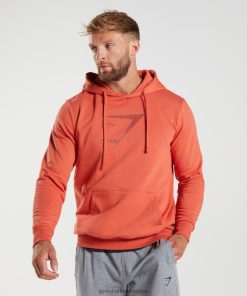 Gymshark Belgie - Gymshark Hoodie met haaienkopvulling stormrood Heren Z6ZD64865