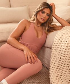 Gymshark Belgie - Gymshark Whitney lange bh kloof rood vrouwen Z6ZD64201