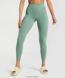 Gymshark Belgie - Gymshark Whitney legging met zak voor elke dag bladgroen vrouwen Z6ZD64329