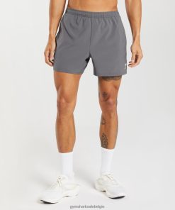 Gymshark Belgie - Gymshark aankomst 5 korte broeken silhouet grijs Heren Z6ZD64525