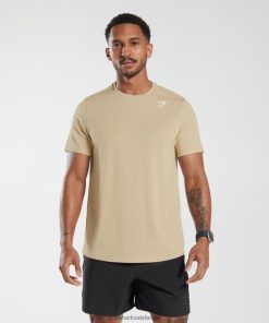 Gymshark Belgie - Gymshark aankomst t-shirt bruin geroosterd Heren Z6ZD64785