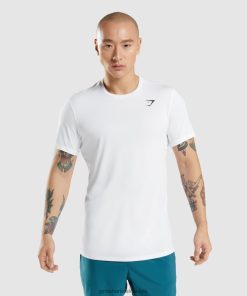 Gymshark Belgie - Gymshark aankomst t-shirt wit Heren Z6ZD64581