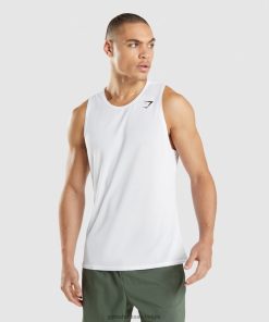 Gymshark Belgie - Gymshark aankomst tank wit Heren Z6ZD64897