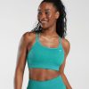 Gymshark Belgie - Gymshark adapt gevlekte naadloze sportbeha juweel groen vrouwen Z6ZD64173