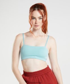 Gymshark Belgie - Gymshark bandeau-sportbeha parel blauw vrouwen Z6ZD64225