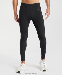 Gymshark Belgie - Gymshark controle basislaaglegging zwart Heren Z6ZD641029
