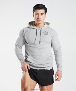 Gymshark Belgie - Gymshark erfenis hoodie lichtgrijs mergel Heren Z6ZD64837