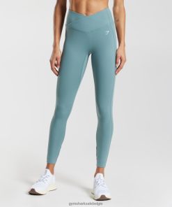 Gymshark Belgie - Gymshark gekruiste legging donder blauw vrouwen Z6ZD64275