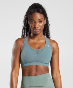 Gymshark Belgie - Gymshark gekruiste sportbeha donder blauw vrouwen Z6ZD64141