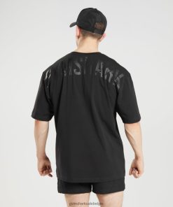 Gymshark Belgie - Gymshark krachtig t-shirt zwart Heren Z6ZD64621