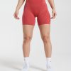 Gymshark Belgie - Gymshark onbeperkte korte broeken zongedroogd rood/terracotta roze vrouwen Z6ZD64109