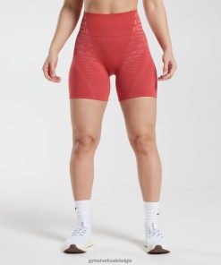 Gymshark Belgie - Gymshark onbeperkte korte broeken zongedroogd rood/terracotta roze vrouwen Z6ZD64109