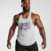 Gymshark Belgie - Gymshark retrowave stringer lichtgrijze kernmergel Heren Z6ZD64989