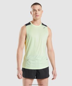 Gymshark Belgie - Gymshark snelheid evolueren tank komkommer groen Heren Z6ZD64909