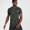 Gymshark Belgie - Gymshark sportshirt fluo limoenprint Heren Z6ZD64705
