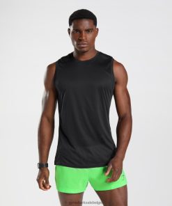 Gymshark Belgie - Gymshark sporttank zwart/zwart gemêleerd Heren Z6ZD64925