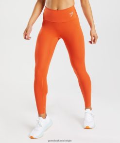 Gymshark Belgie - Gymshark trainingsleggings peper rood vrouwen Z6ZD64313