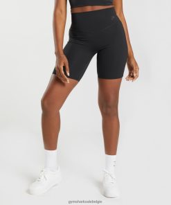 Gymshark Belgie - Gymshark verhoog de fietsbroek zwart vrouwen Z6ZD6439