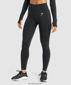 Gymshark Belgie - Gymshark vitale naadloze 2.0-legging zwarte mergel vrouwen Z6ZD64288