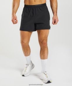 Gymshark Leggingg - Gymshark Apex 5 hybride shorts zwart Heren Z6ZD64548