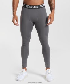 Gymshark Leggingg - Gymshark Element-basislaaglegging silhouet grijs Heren Z6ZD641032