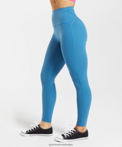 Gymshark Leggingg - Gymshark erfenis leggings blauw aan het meer vrouwen Z6ZD64300