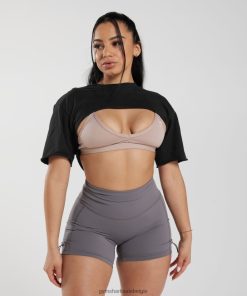 Gymshark Leggingg - Gymshark erfenis schouderophalen naar boven zwart vrouwen Z6ZD64496
