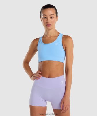 Gymshark Leggingg - Gymshark essentiële racerback-sportbeha lichtblauw vrouwen Z6ZD64232