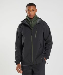 Gymshark Leggingg - Gymshark jasje hernemen zwart Heren Z6ZD64840