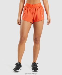 Gymshark Leggingg - Gymshark losse trainingsshorts papaya sinaasappel vrouwen Z6ZD6480