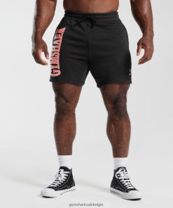 Gymshark Leggingg - Gymshark retrogolf korte broek zwart Heren Z6ZD64536