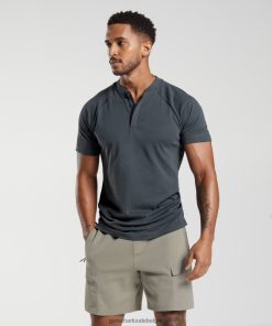 Gymshark Leggingg - Gymshark rustdag poloshirt voor woon-werkverkeer kosmisch grijs Heren Z6ZD64768