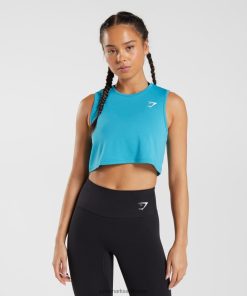 Gymshark Leggingg - Gymshark training gewastank komeet blauw vrouwen Z6ZD64484