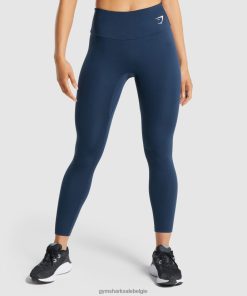 Gymshark Leggingg - Gymshark trainingsleggings marine vrouwen Z6ZD64308
