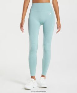 Gymshark Leggingg - Gymshark vitale naadloze 2.0-legging parelblauw gemêleerd vrouwen Z6ZD64336