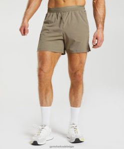Gymshark Sale - Gymshark Apex 5 hybride shorts aards bruin Heren Z6ZD64550