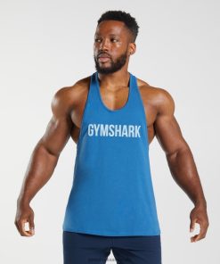 Gymshark Sale - Gymshark Apollo stringer blauw aan het meer Heren Z6ZD64978