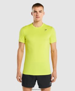 Gymshark Sale - Gymshark aankomst t-shirt geel Heren Z6ZD64738