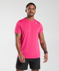 Gymshark Sale - Gymshark aankomst t-shirt helder fuchsia Heren Z6ZD64774