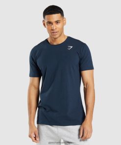Gymshark Sale - Gymshark essentieel t-shirt marine Heren Z6ZD64710