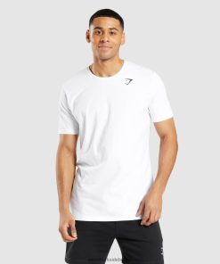 Gymshark Sale - Gymshark essentieel t-shirt wit Heren Z6ZD64642