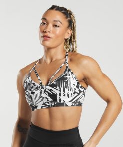 Gymshark Sale - Gymshark gs power sportbeha zwart vrouwen Z6ZD64158