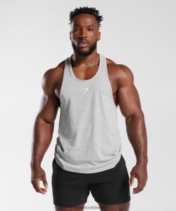 Gymshark Sale - Gymshark kritische 2.0 stringer lichtgrijs mergel Heren Z6ZD641002