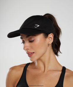 Gymshark Sale - Gymshark paardenstaart kap zwart unisex Z6ZD641125