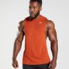 Gymshark Sale - Gymshark reageer drop-arm tank cayenne rood Heren Z6ZD64942