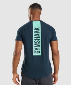 Gymshark Sale - Gymshark stoer t-shirt marine Heren Z6ZD64706