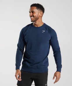 Gymshark Sale - Gymshark sweatshirt met kuif marine Heren Z6ZD64814