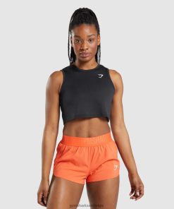 Gymshark Sale - Gymshark training gewastank zwart vrouwen Z6ZD64421