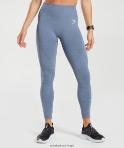 Gymshark Sale - Gymshark vitale naadloze 2.0-legging avondblauw mergel vrouwen Z6ZD64276